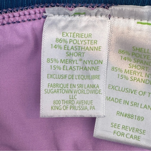 Lilly Pulitzer Luxleta Skort Blue and Pink Floral Print Size Large - Picture 9 of 10